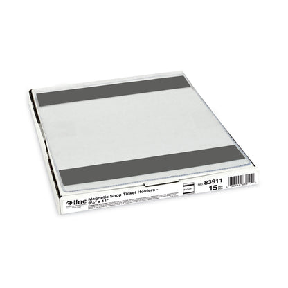 C-Line Magnetic Shop Ticket Holders, Super Heavyweight, 15 Sheets, 8.5 x 11, 15/Box