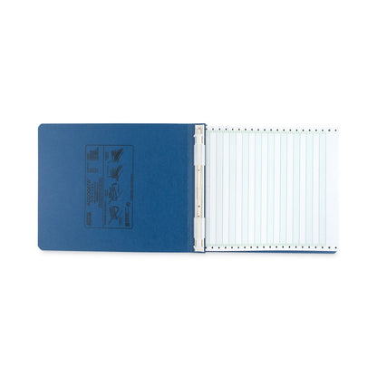 ACCO PRESSTEX Covers with Storage Hooks, 2 Posts, 6" Capacity, 9.5 x 11, Light Blue
