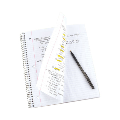 Five Star Wirebound Notebook, 1 Subject, Medium/College Rule, Randomly Assorted Covers, 11 x 8.5, 100 Sheets, 3/Pack