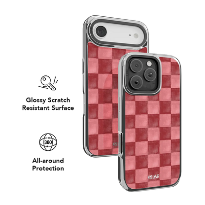 Canyon Clay | Red Checkered iPhone Case