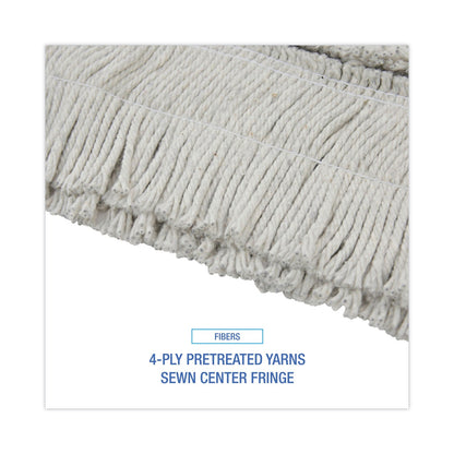 Boardwalk Disposable Dust Mop Head, Cotton, Cut-End, 60w x 5d
