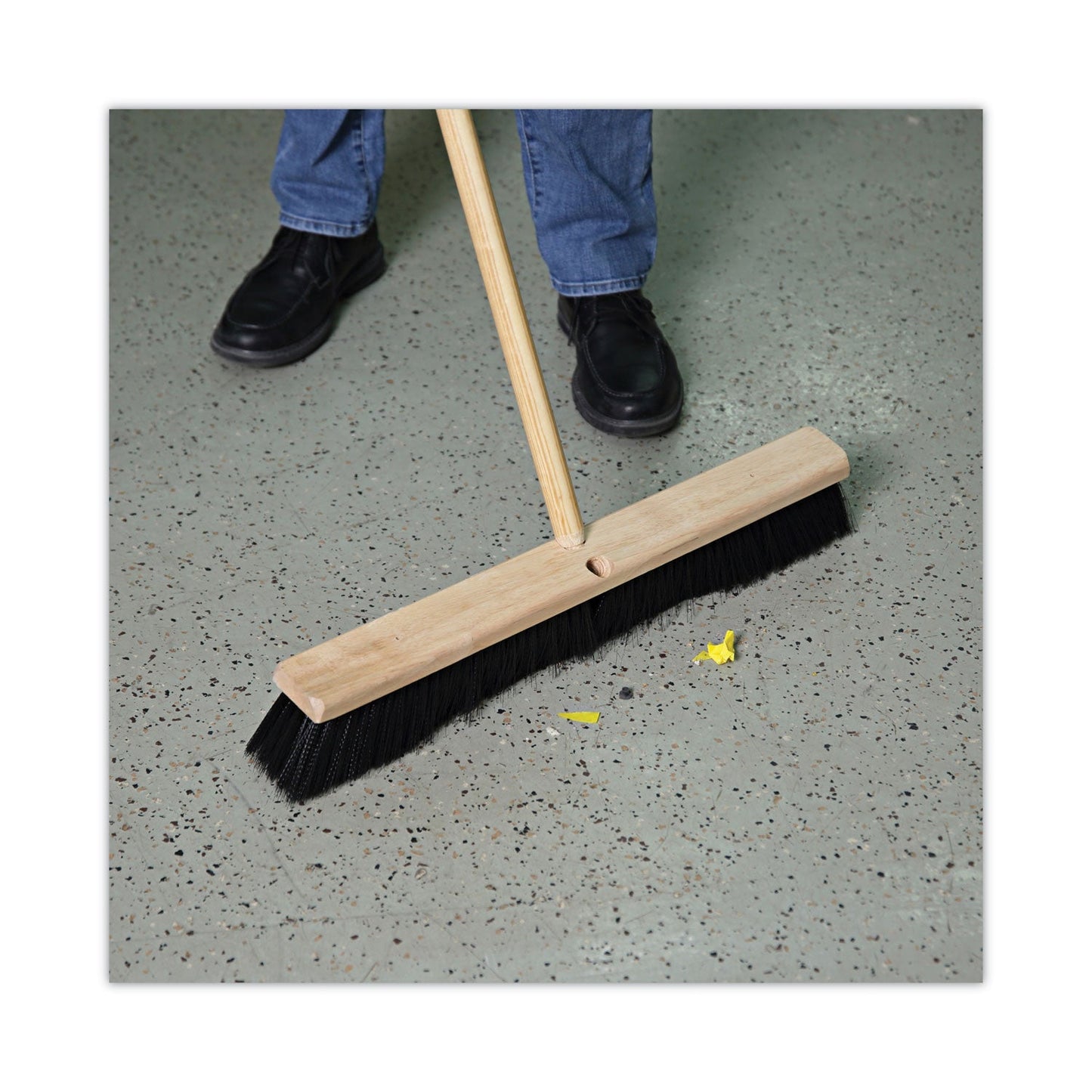 Boardwalk Floor Brush Head, 3" Black Polypropylene Bristles, 24" Brush