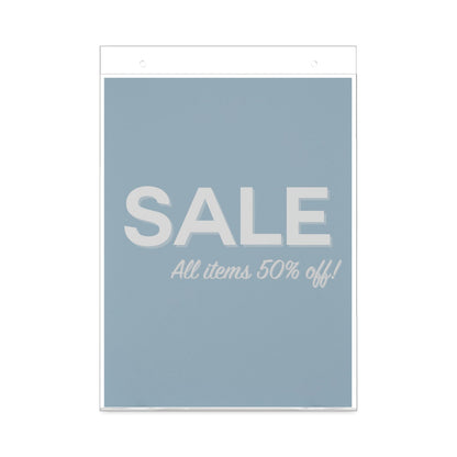 deflecto Classic Image Wall-Mount Sign Holder, Portrait, 8.5 x 11, Clear