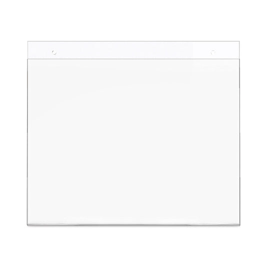 deflecto Classic Image Wall-Mount Sign Holder, Landscape, 11 x 8.5, Clear