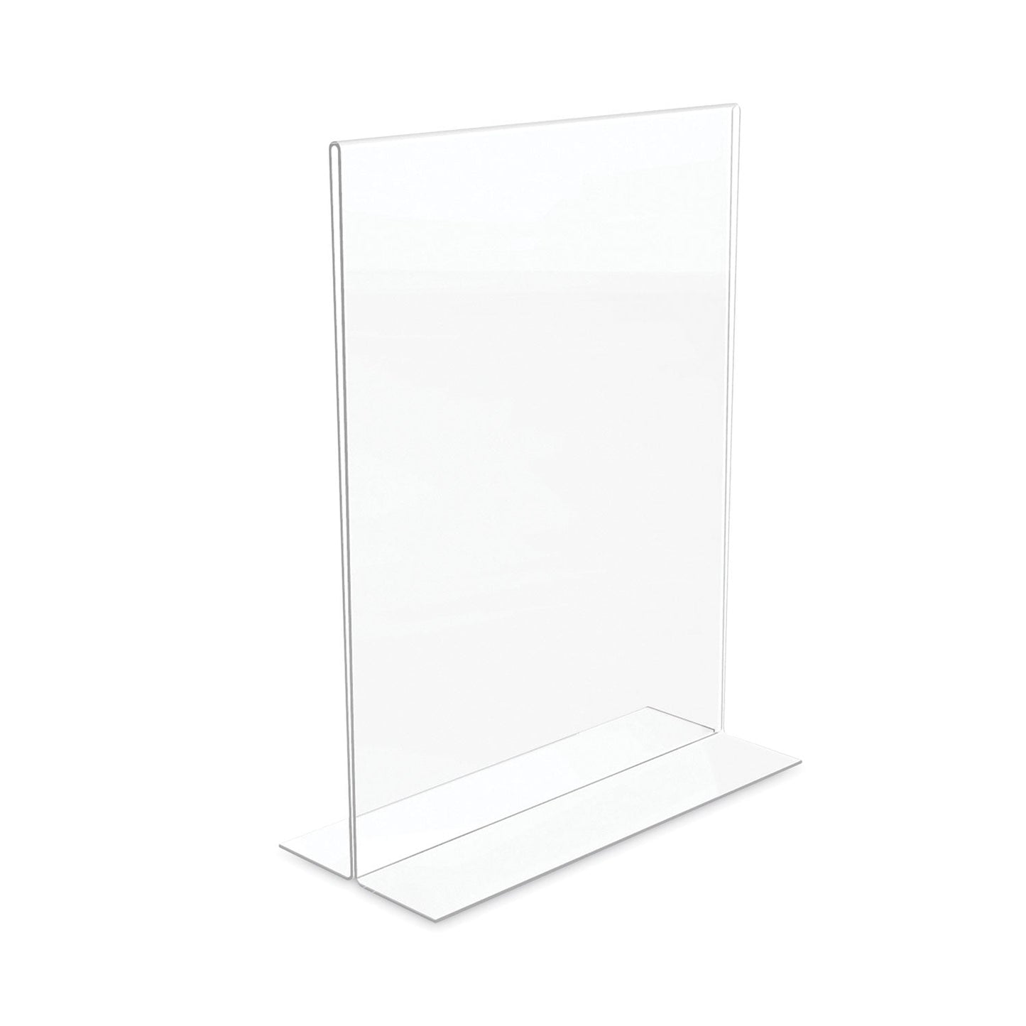 deflecto Classic Image Stand-Up Double-Sided Sign Holder, 8.5 x 11, 12/Pack
