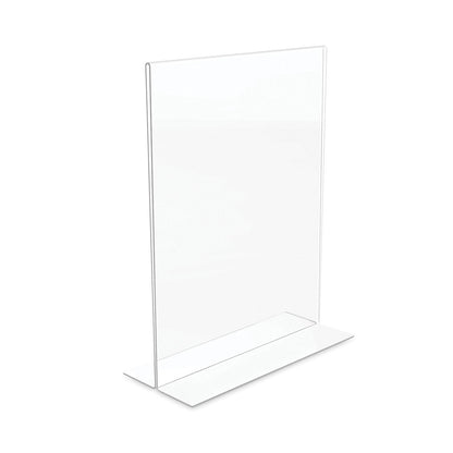deflecto Classic Image Stand-Up Double-Sided Sign Holder, 8.5 x 11, 12/Pack