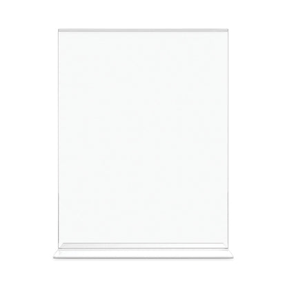 deflecto Classic Image Stand-Up Double-Sided Sign Holder, 8.5 x 11, 12/Pack