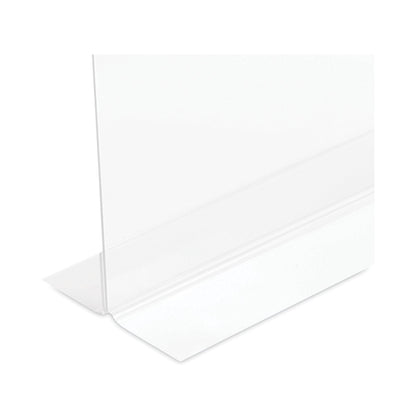 deflecto Classic Image Stand-Up Double-Sided Sign Holder, 8.5 x 11, 12/Pack