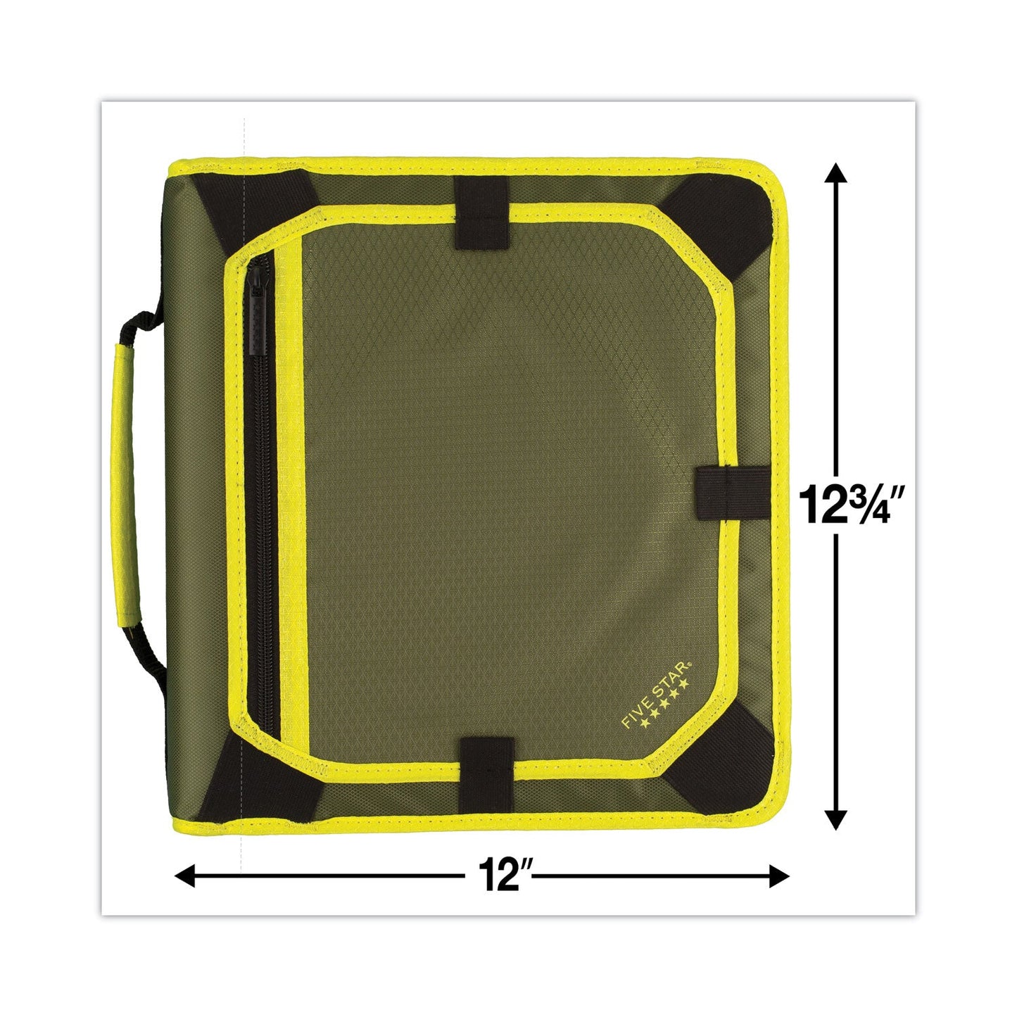 Five Star Zipper Binder and Expansion Panel, 3 Rings, 2" Capacity, 11 x 8.5, Assorted