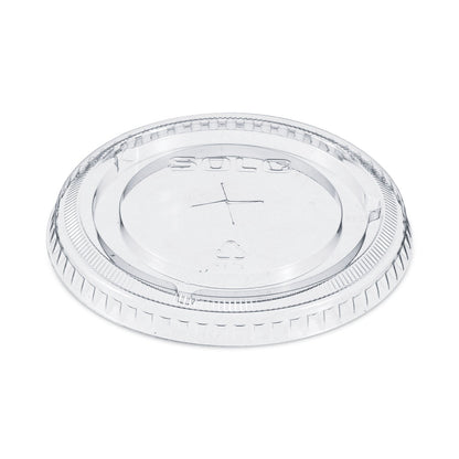 Dart Straw-Slot Cold Cup Lids, Fits 9 oz to 20 oz Cups, Clear, 100/Pack
