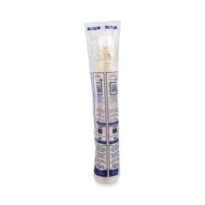 Dart Symphony Design Wax-Coated Paper Cold Cup,  9 oz, Beige/White, 100/Sleeve, 20 Sleeves/Carton