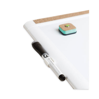 U Brands PINIT Magnetic Dry Erase Board with Plastic Frame, 20 x 16, White Surface and Frame
