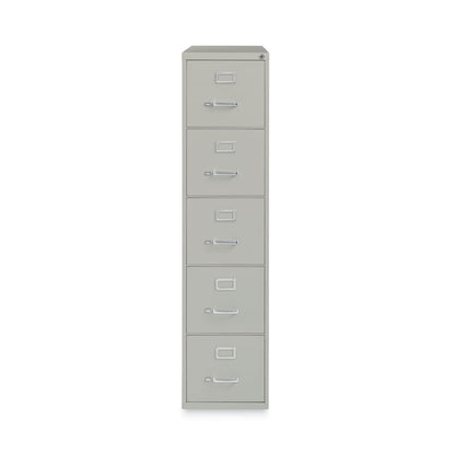 Hirsh Industries Vertical Letter File Cabinet, 4 Letter-Size File Drawers, Light Gray, 15 x 26.5 x 61.37