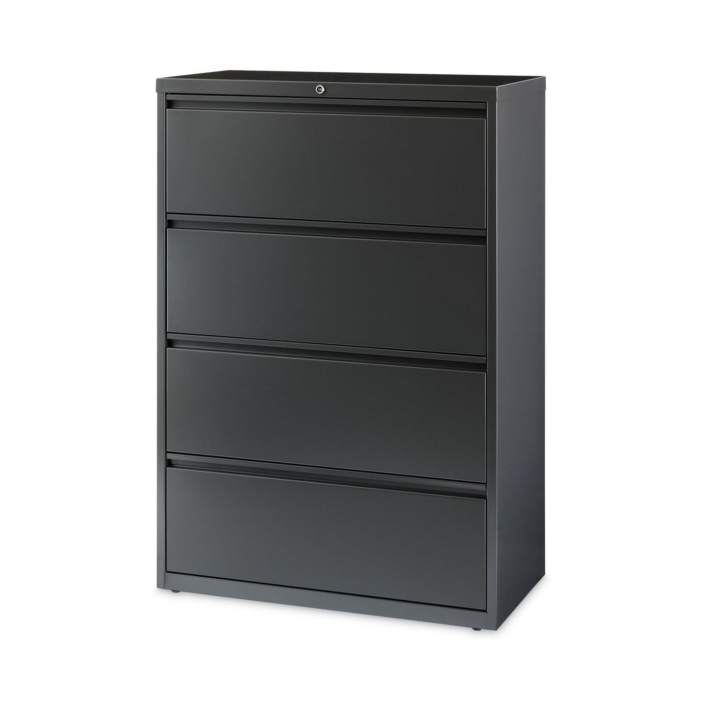 Hirsh Industries Lateral File Cabinet, 4 Letter/Legal/A4-Size File Drawers, Charcoal, 36 x 18.62 x 52.5