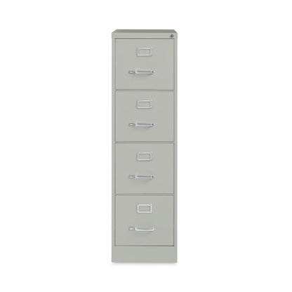 Hirsh Industries Vertical Letter File Cabinet, 4 Letter-Size File Drawers, Light Gray, 15 x 26.5 x 52