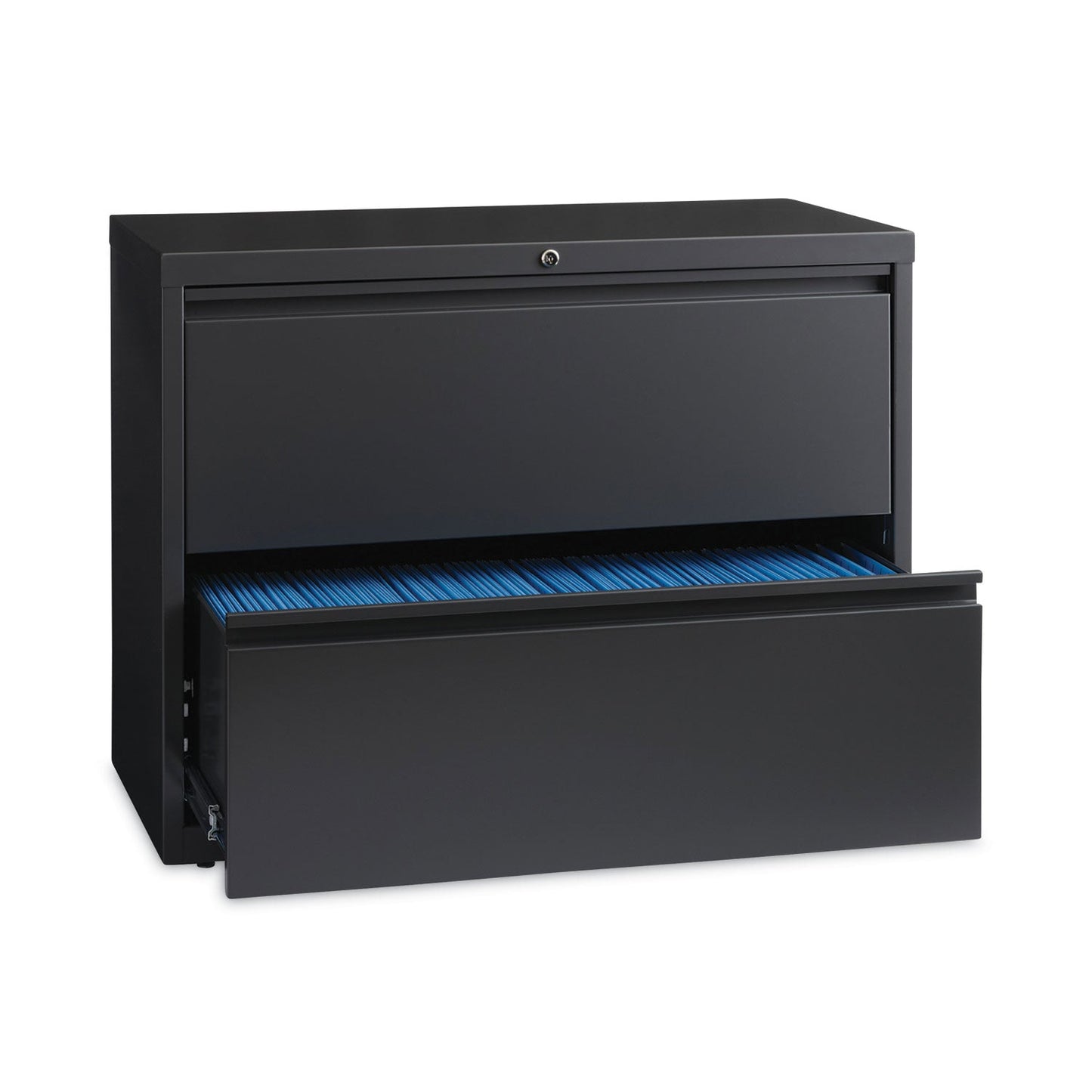 Hirsh Industries Lateral File Cabinet, 2 Letter/Legal/A4-Size File Drawers, Charcoal, 36 x 18.62 x 28