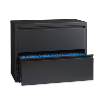 Hirsh Industries Lateral File Cabinet, 2 Letter/Legal/A4-Size File Drawers, Charcoal, 36 x 18.62 x 28