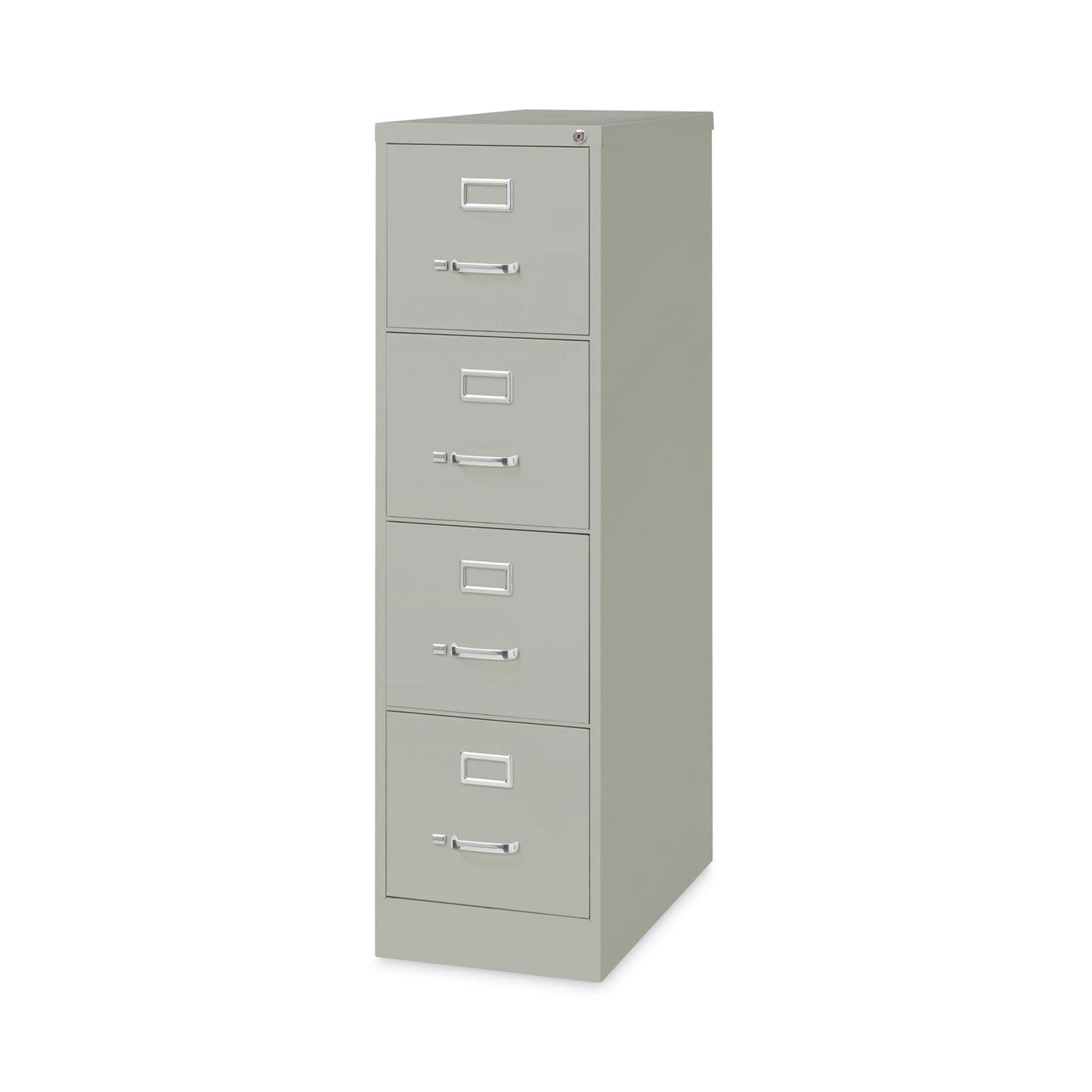 Hirsh Industries Vertical Letter File Cabinet, 4 Letter-Size File Drawers, Light Gray, 15 x 26.5 x 52