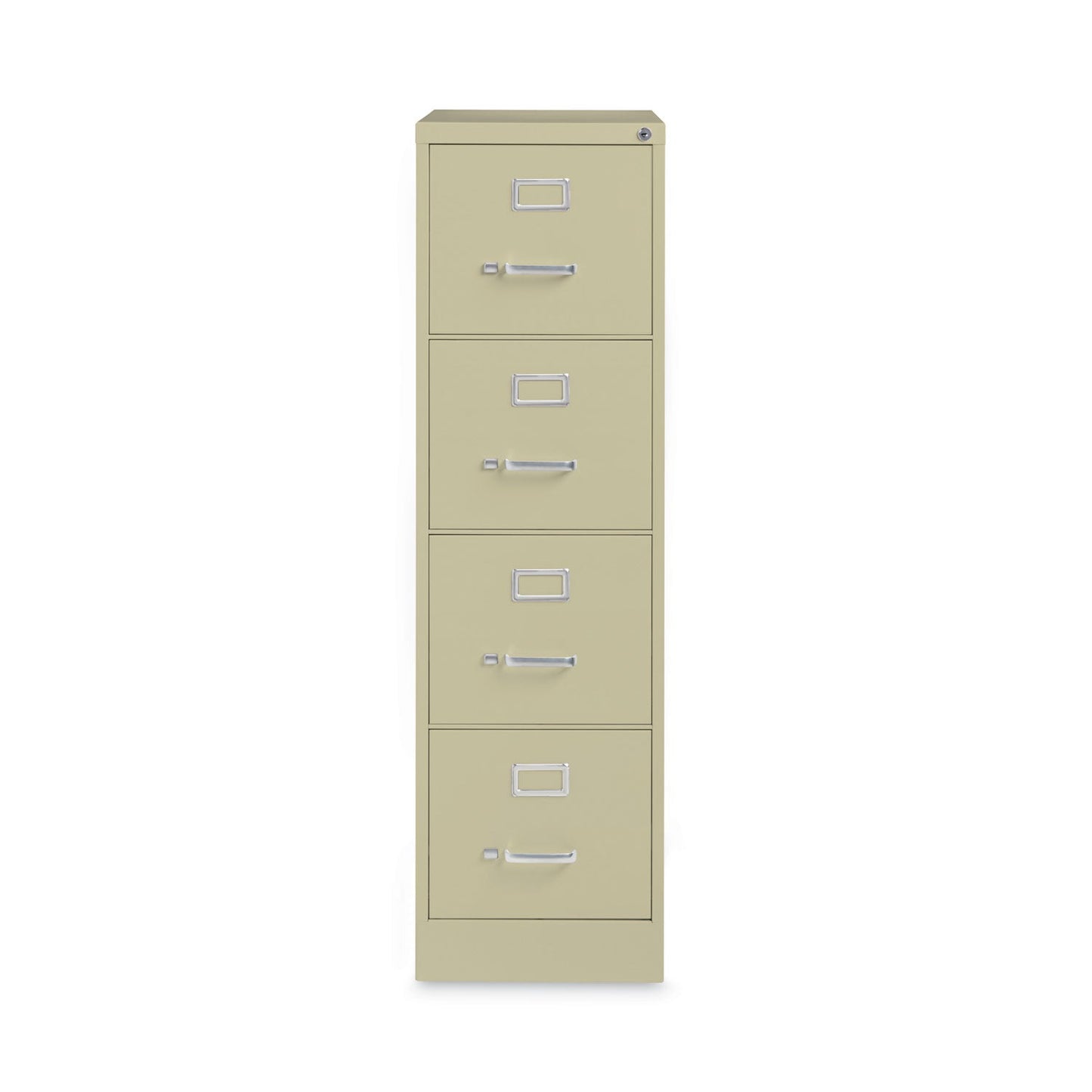 Hirsh Industries Vertical Letter File Cabinet, 4 Letter-Size File Drawers, Putty, 15 x 26.5 x 52