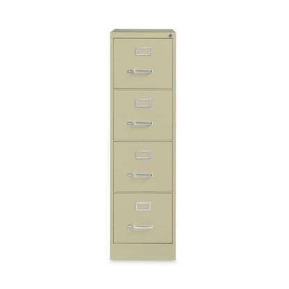 Hirsh Industries Vertical Letter File Cabinet, 4 Letter-Size File Drawers, Putty, 15 x 26.5 x 52