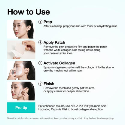 [Anua Official Shop] PDRN Collagen Plumping Wrinkle-Care Bundle L Moisturizer, Glow Spray Serum, Collagen Melting Patch, Plumping, Rejuvenation, Glass Skin, Korean Beauty, Skincare Routine, Facial Mist