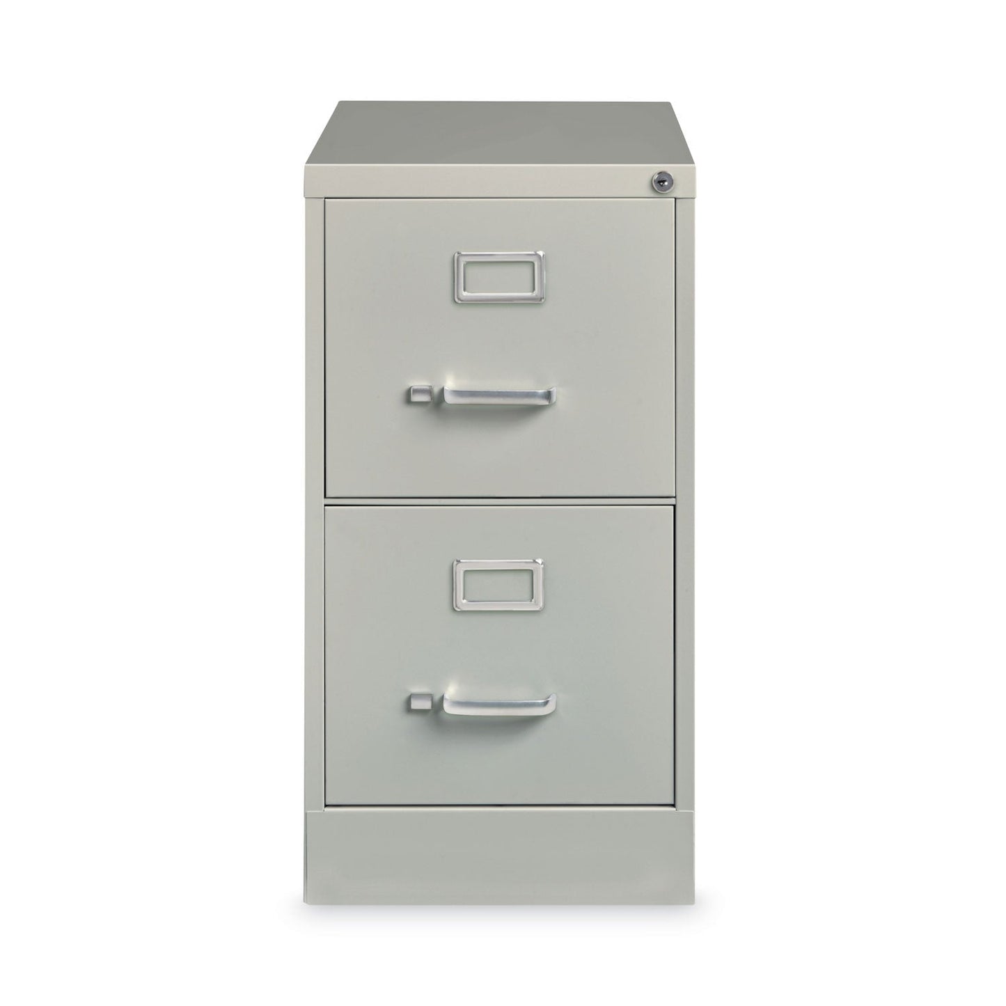 Hirsh Industries Vertical Letter File Cabinet, 2 Letter Size File Drawers, Light Gray, 15 x 26.5 x 28.37