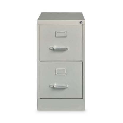 Hirsh Industries Vertical Letter File Cabinet, 2 Letter Size File Drawers, Light Gray, 15 x 26.5 x 28.37