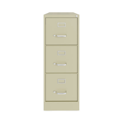 Hirsh Industries Vertical Letter File Cabinet, 3 Letter-Size File Drawers, Putty, 15 x 22 x 40.19