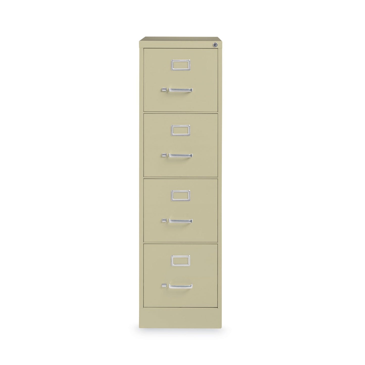 Hirsh Industries Vertical Letter File Cabinet, 4 Letter-Size File Drawers, Putty, 15 x 22 x 52