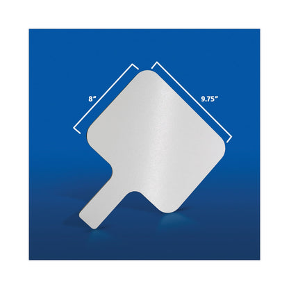 Flipside Dry Erase Paddle, 9.75 x 8, White, 12/Pack