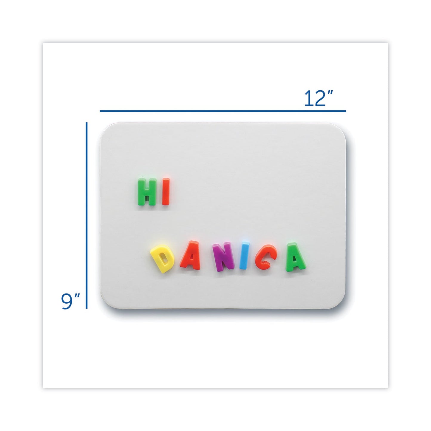 Flipside Magnetic Dry Erase Board, 12 x 9, White