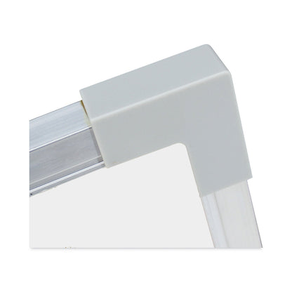 Flipside Framed Dry Erase Board, 48 x 36, White, Silver Aluminum Frame
