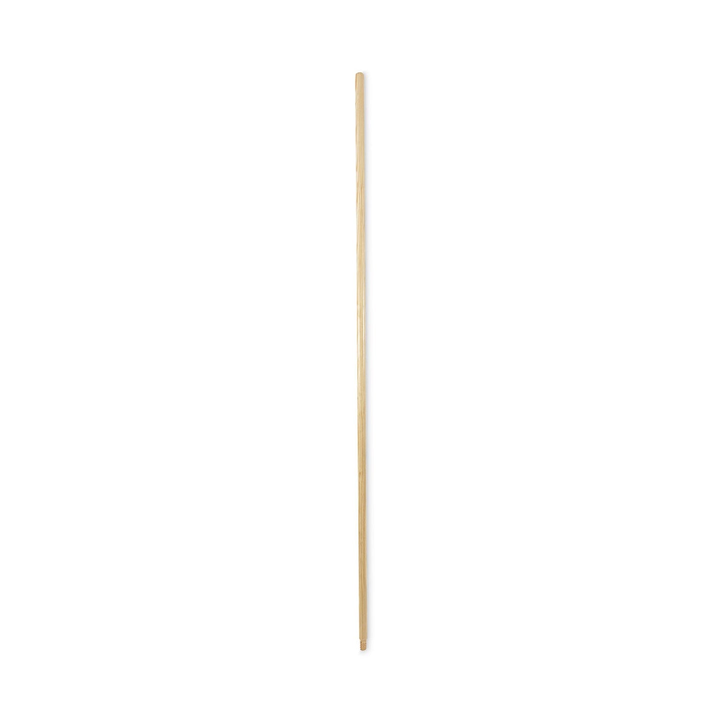 Boardwalk Threaded End Broom Handle, Lacquered Wood, 0.94" dia x 60", Natural