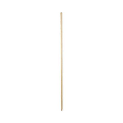 Boardwalk Threaded End Broom Handle, Lacquered Wood, 0.94" dia x 60", Natural