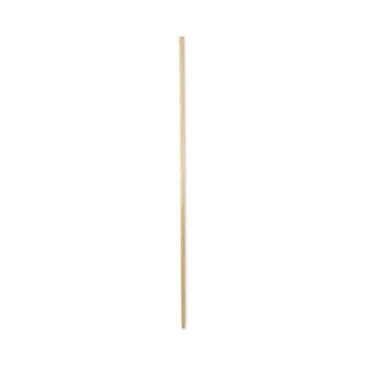 Boardwalk Threaded End Broom Handle, Lacquered Wood, 0.94" dia x 60", Natural