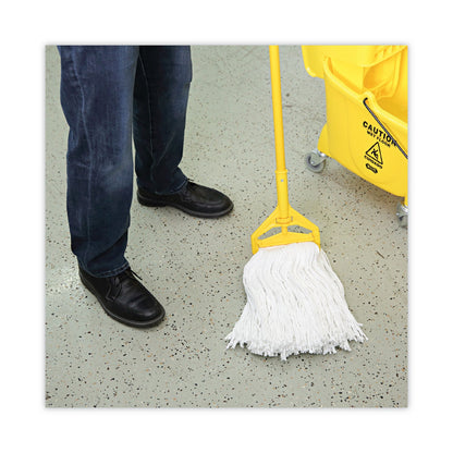 Boardwalk Premium Cut-End Wet Mop Heads, Rayon, 16oz, White, 12/Carton