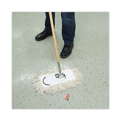 Boardwalk Mop Head, Dust, Cotton, 12 x 5, White