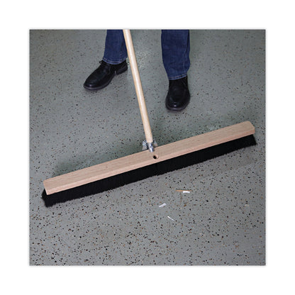 Boardwalk Floor Brush Head, 3" Black Polypropylene Bristles, 36" Brush