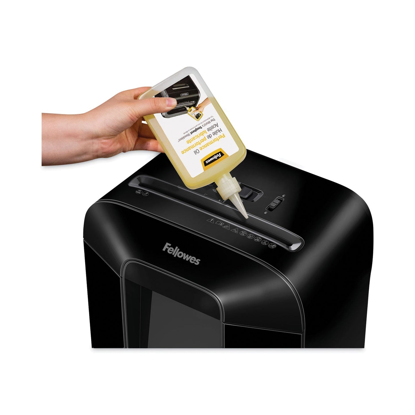 Fellowes Powershred Performance Oil, 12 oz Bottle with Extension Nozzle