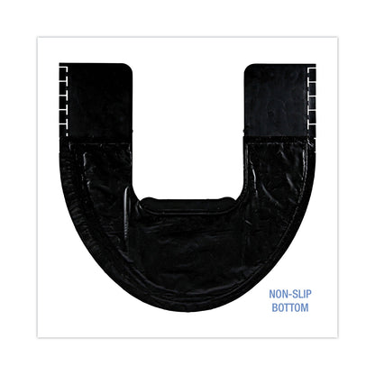 Boardwalk Commode Mat 2.0, Rubber, 22.88 x 22, Black/White, 6/Carton