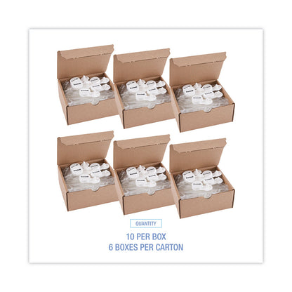 Boardwalk Curve Air Freshener, Mango, Clear, 10/Box, 6 Boxes/Carton
