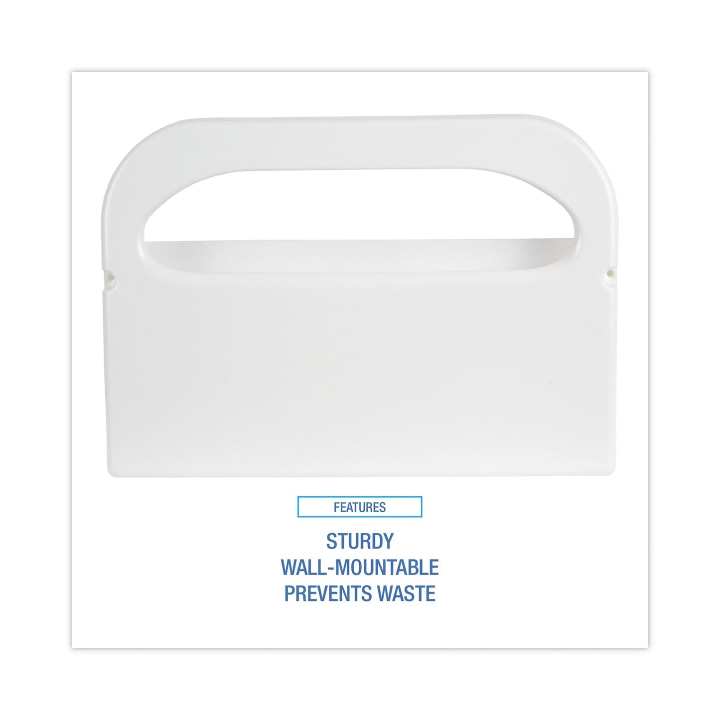Boardwalk Toilet Seat Cover Dispenser, 16 x 3 x 11.5, White, 2/Box