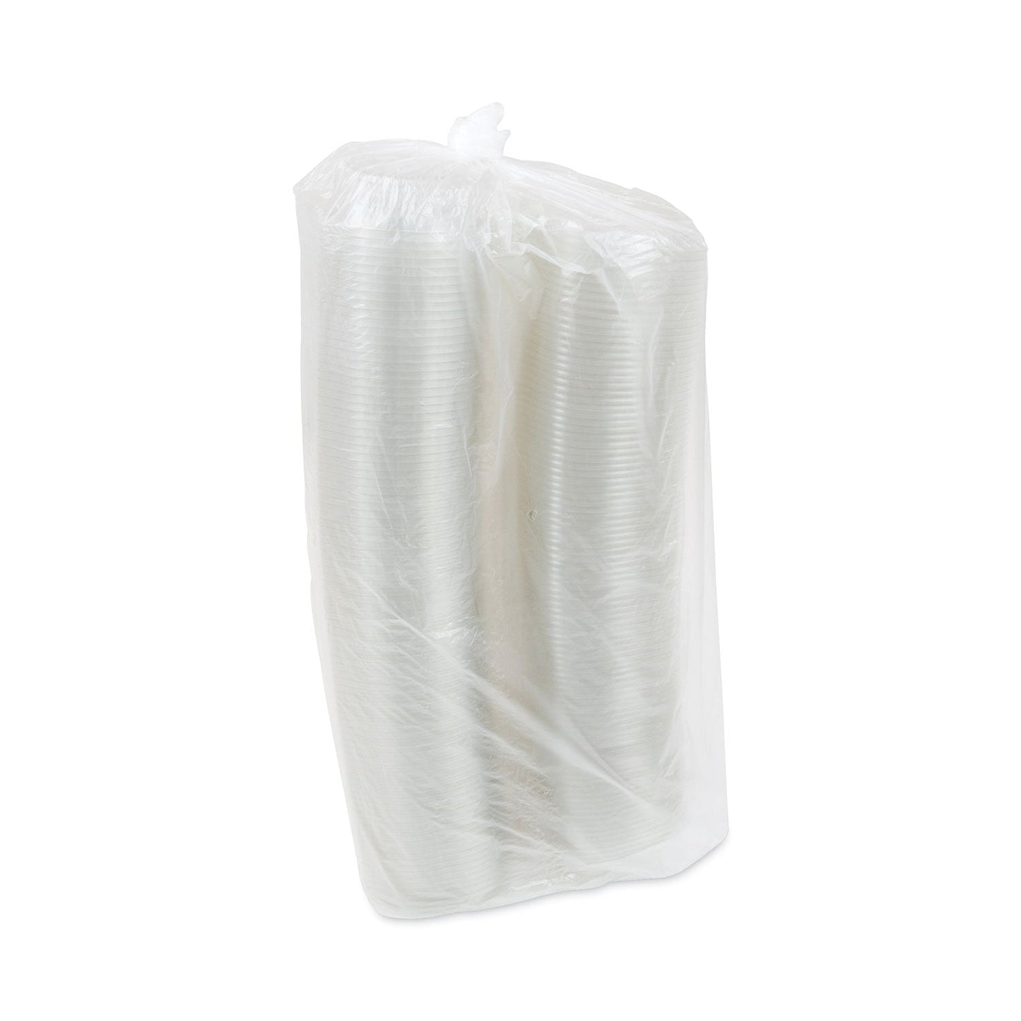 Pactiv Evergreen EarthChoice Recycled PET Hinged Container, 8 oz, 4.92 x 5.87 x 1.32, Clear, Plastic, 200/Carton