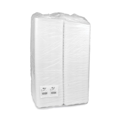 Pactiv Evergreen Meat Tray, #4D, 9.5 x 7 x 1.25, White, Foam, 500/Carton