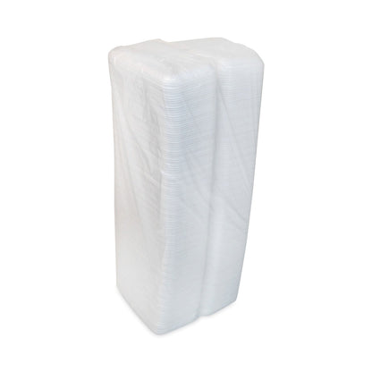 Pactiv Evergreen Supermarket Tray, #10S, 10.75 x 5.7 x 0.65, White, Foam, 500/Carton
