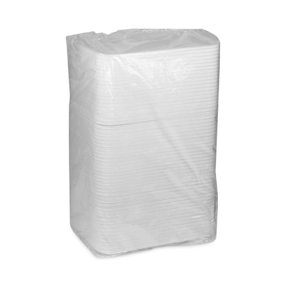 Pactiv Evergreen Supermarket Tray, #1216, 16.25 x 12.63 x 0.63, White, Foam, 100/Carton