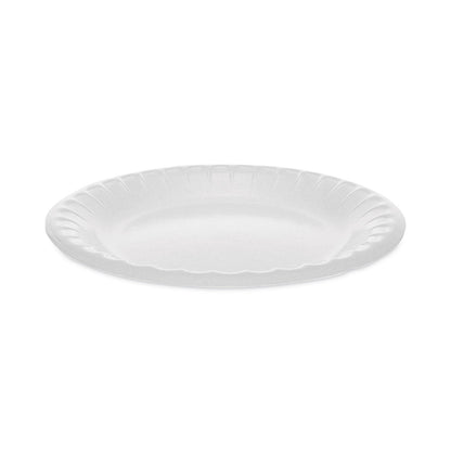 Pactiv Evergreen Placesetter Deluxe Laminated Foam Dinnerware, Plate, 6" dia, White, 1,000/Carton