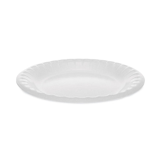 Pactiv Evergreen Placesetter Deluxe Laminated Foam Dinnerware, Plate, 6" dia, White, 1,000/Carton