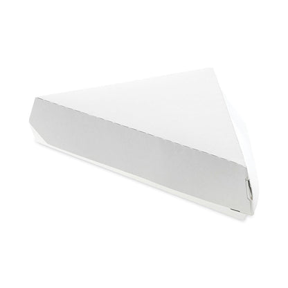 Pactiv Evergreen Paperboard Hinged Container, Pizza Box, 8.26 x 6.56 x 1.5, White, Paper, 500/Carton