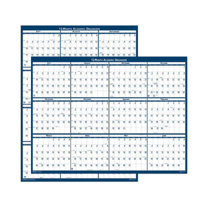House of Doolittle Academic Year Recycled Poster Style Reversible/Erasable Yearly Wall Calendar, 18 x 24, 12-Month (July to June): 2022 to 2023